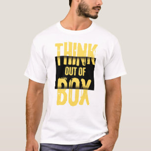 T-shirt pour hommes et femmes— PENSEZ DE LA BOÎTE,