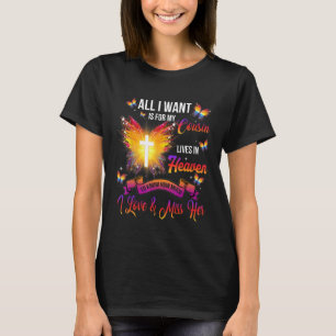 T-shirt Pour Hommes Femmes Aimer & Miss Cousin Dans La Mém