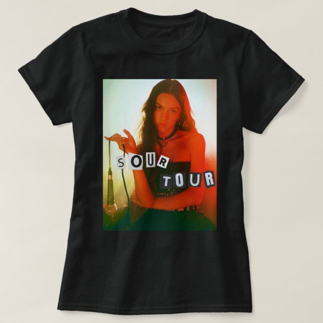T-shirt Pour Hommes Femmes Sour Tour Olivia Rodrigo M'A In (Design devant)