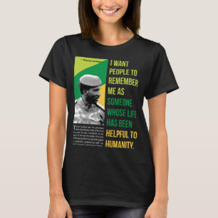 T-shirt Pour Hommes Femmes Thomas Révolutionnaire Sankara 