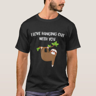 T-shirt pour hommes J'aime traîner avec toi Paress