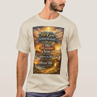 T-shirt pour hommes Jean 3:16 de la Bible