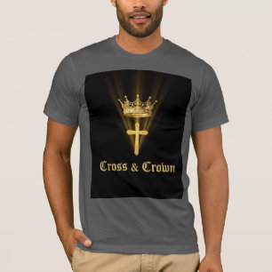 T-Shirt pour hommes Jésus Est Roi Couronne d'Or Ch