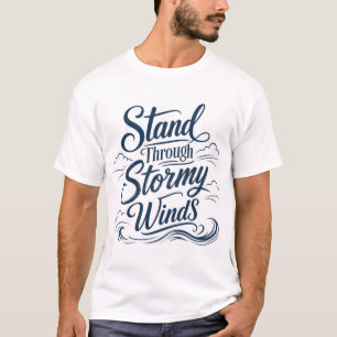 T-shirt pour hommes nautique « Tenez bon malgré de