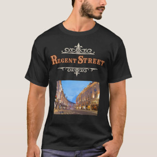 T-Shirt pour hommes Regent Street en noir