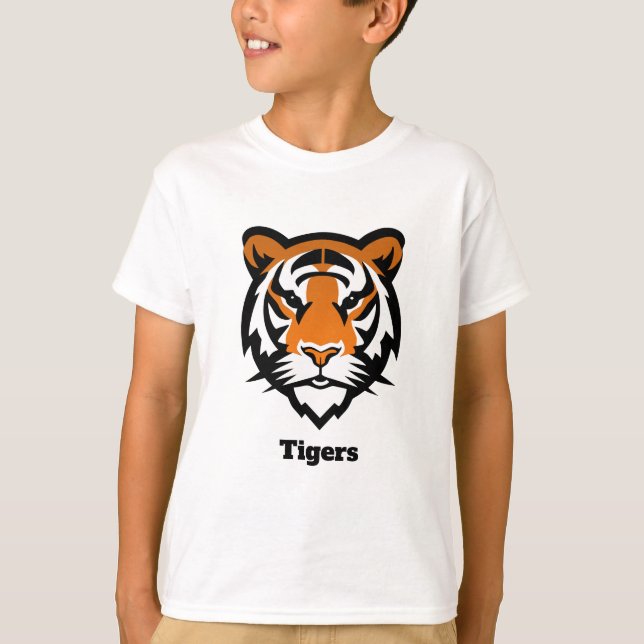 T-shirt pour jeunes tigres personnalisés (nom et n (Devant)
