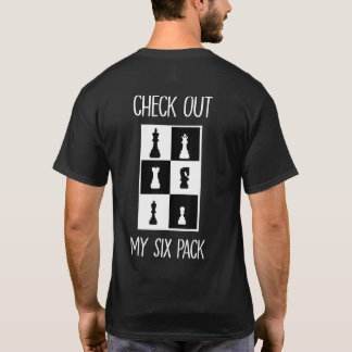 T-shirt pour joueur d'échecs Vérifiez Mon Six Pack