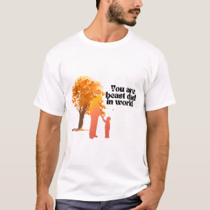 T-shirt pour la fête des pères avec les noms des e