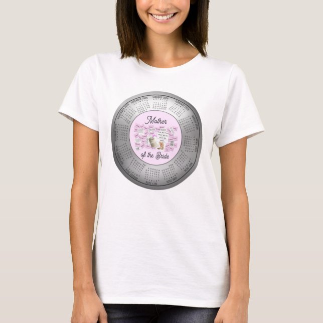 T-shirt pour la mère de la mariée au mariage 2026 (Devant)