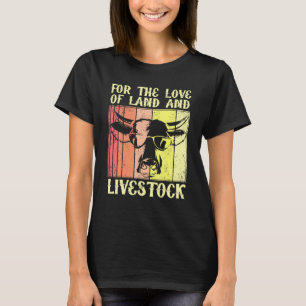 T-shirt Pour L'Amour De L'Agriculture J'Aime L'Agriculture