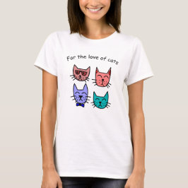 T-shirt pour l'amour des chats