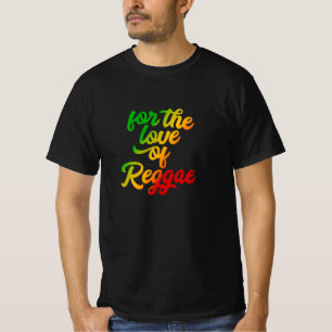 T-shirt Pour L'Amour Du Reggae Rasta Couleurs Reggae
