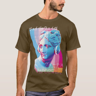T-shirt Pour l'amoureux de la musique écouteurs Vaporwave
