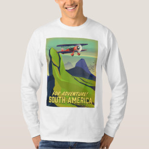 T-shirt Pour l'aventure, affiche de voyage Amérique du Sud
