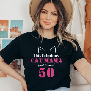 T-Shirt pour le 50ème anniversaire de maman Chat m