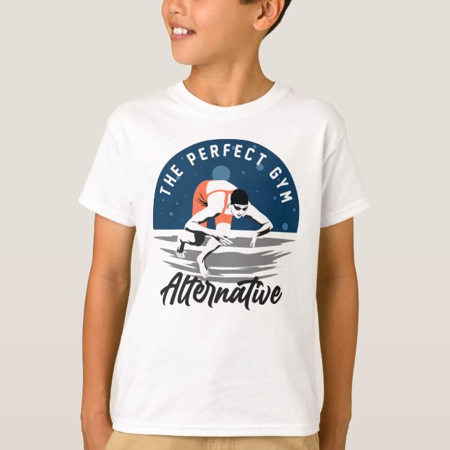 T-shirt Pour Le Baigneur - L'Alternative De Gym Parfait (Devant)