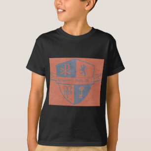 T-shirt Pour le logo de rouge de roi et de pays