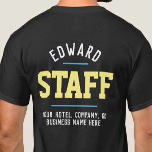 T-Shirt pour le personnel d'hospitalité imprimé de