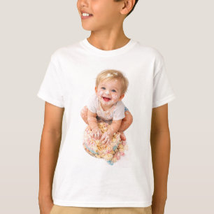 T-Shirt pour le premier anniversaire de bébé Cake 