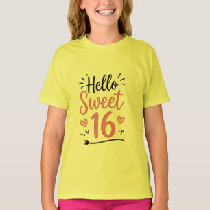 T-shirt pour les 16 ans d'une adolescente