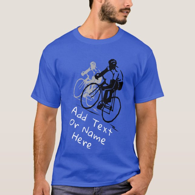 T-shirt Pour les amateurs de vélo. Personnalisez (Devant)