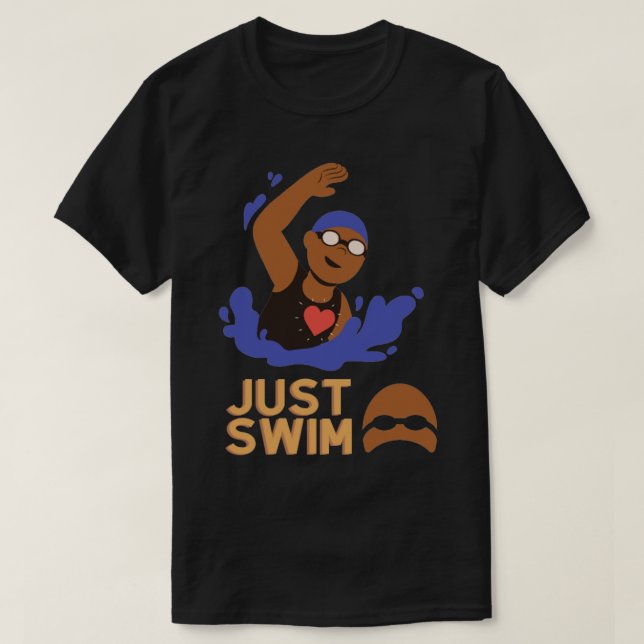 T-shirt Pour les amoureux de baignade (Design devant)