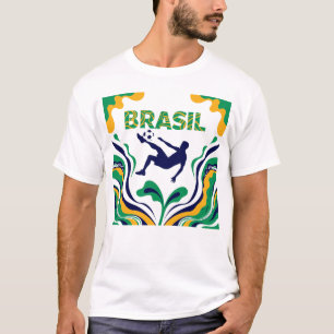 T-Shirt pour les fans du Brésil Fierté du footba