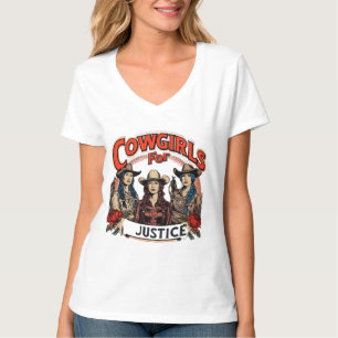T-shirt pour les filles pour la justice - Vache oc