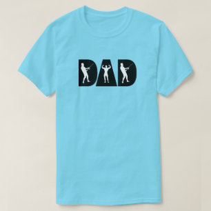 T-shirt Pour les papas puissants qui aiment pêcher la lumi