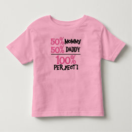 T-shirt Pour Les Tous Petits 100% Parfait Rose