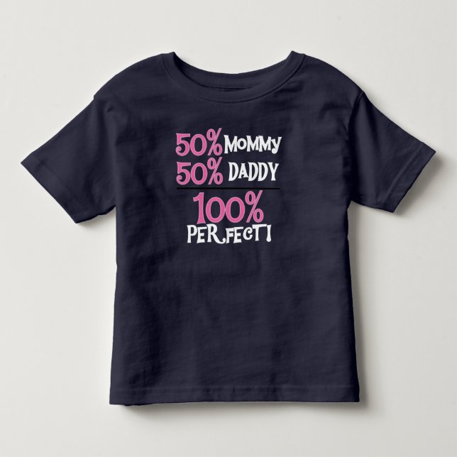 T-shirt Pour Les Tous Petits 100 pour cent perfectionnent le rose (Devant)