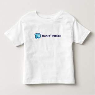 T-shirt Pour Les Tous Petits 10 ans de logo de Webkinz