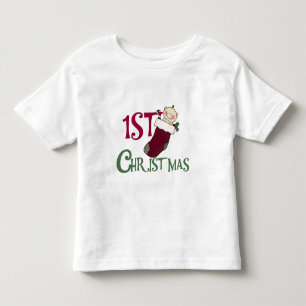 T-shirt Pour Les Tous Petits 1er Noël-bébé en stock