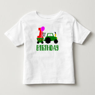 T-shirt Pour Les Tous Petits 1er tracteur anniversaire