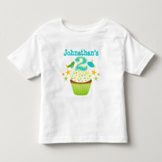 T-shirt Pour Les Tous Petits 2e anniversaire Cupcake (Garçons)