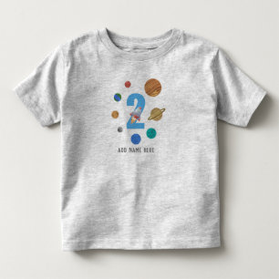 T-shirt Pour Les Tous Petits 2e anniversaire Planète du système solaire