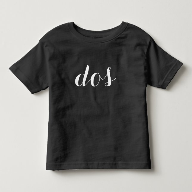 T-shirt Pour Les Tous Petits 2ème DOS " espagnol de la chemise | d'anniversaire (Devant)