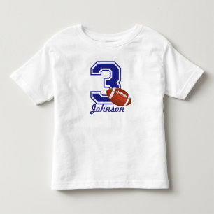 T-shirt Pour Les Tous Petits 3e anniversaire garçon football personnalisé