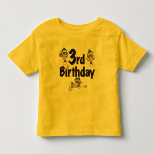 T-shirt Pour Les Tous Petits 3ème Anniversaire de base-ball de singe de