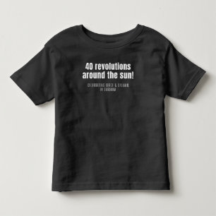 T-shirt Pour Les Tous Petits "40 Révolutions..." chemise
