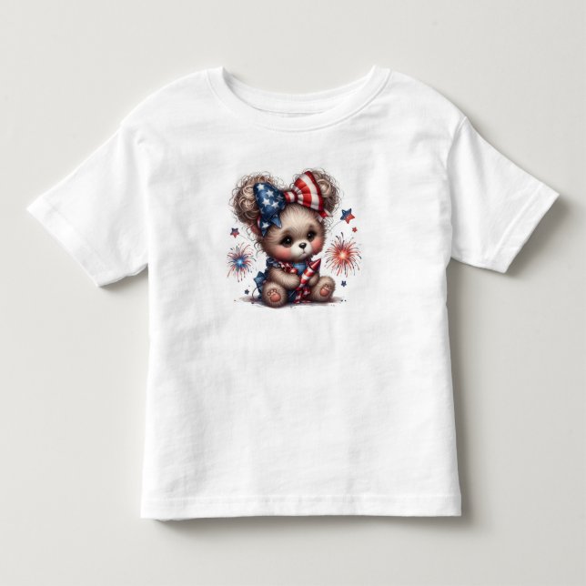 T-shirt Pour Les Tous Petits 4 juillet (Devant)