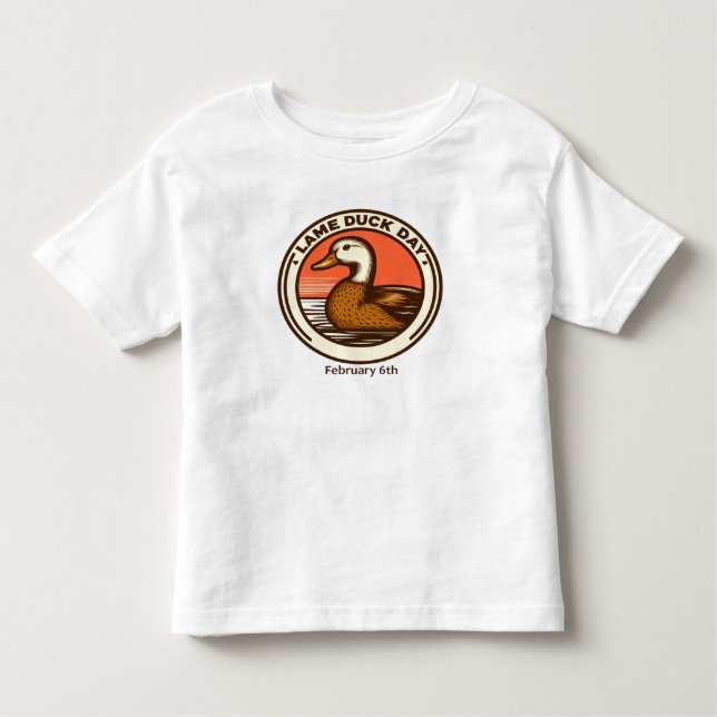 T-shirt Pour Les Tous Petits 6 févr. - Jour du canard (Devant)