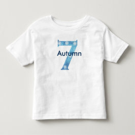 T-shirt Pour Les Tous Petits 7ème anniversaire isnpired par hiver