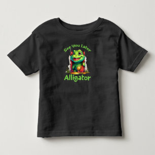 T-shirt Pour Les Tous Petits À Plus Tard Alligator