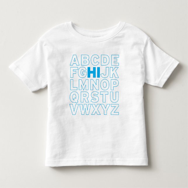 T-shirt Pour Les Tous Petits ABCHI_Blue (Devant)