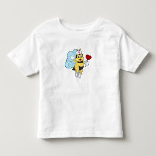 T-shirt Pour Les Tous Petits Abeille comme infirmière avec coeur.PNG