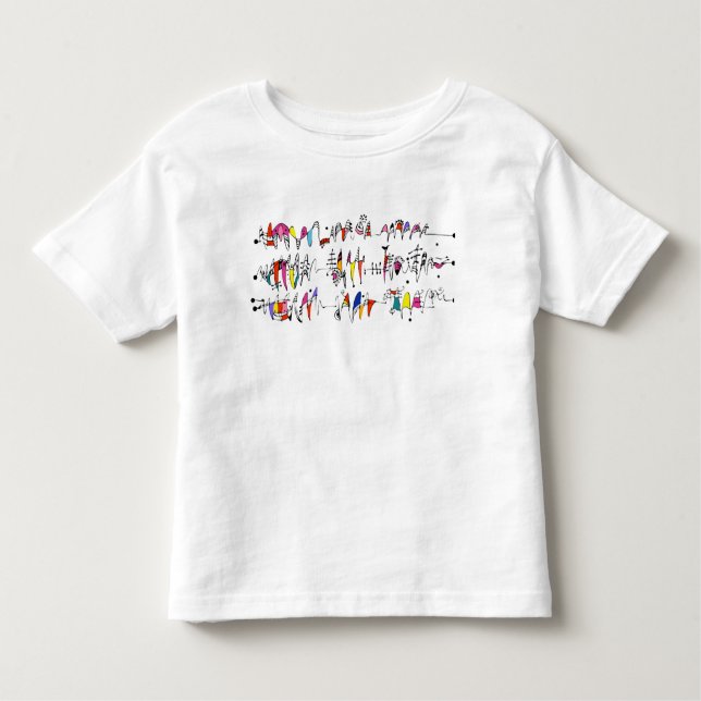 T-shirt Pour Les Tous Petits Abstraction des lignes onduleuses (Devant)