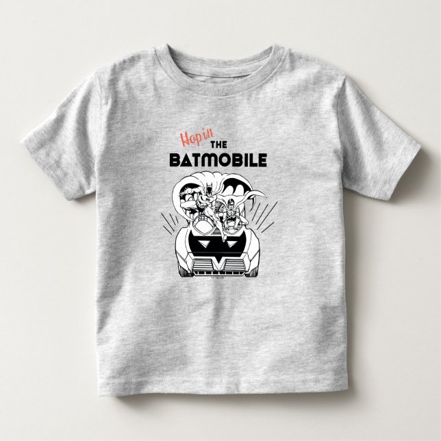 T-shirt Pour Les Tous Petits Accéder au Batmobile (Devant)