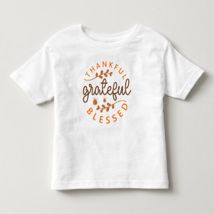 T-shirt Pour Les Tous Petits Action de grâce citrouille reconnaissante bénie
