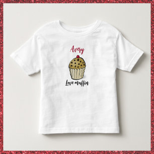 T-shirt Pour Les Tous Petits Adorable Muffin d'amour